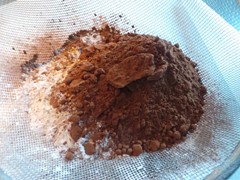 Poedersuiker met cacao